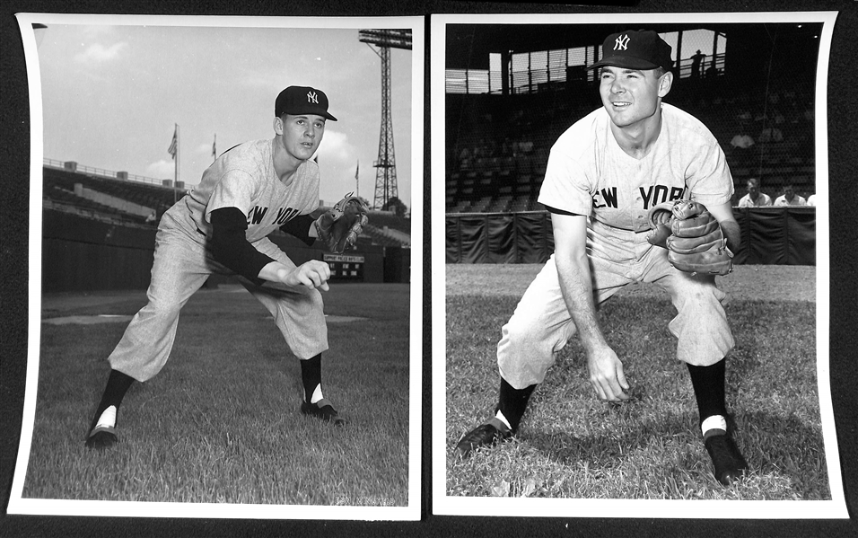Lot of (15) Don Wingfield 1950s-1960 New York Yankees 8x10 Type 1 Photos (w. Original Envelope From Wingfield)